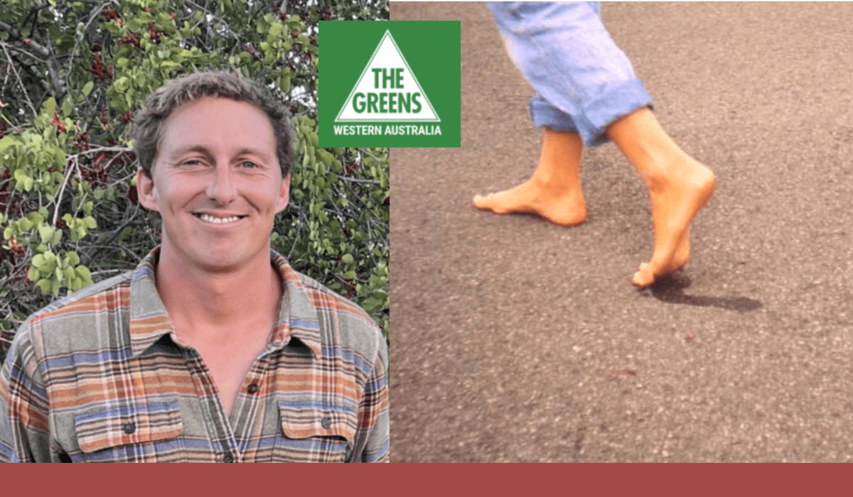 Barefoot Greens Candidate Frustrated No-one Takes Him Seriously